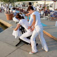 Formation massage sur chaise